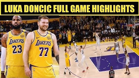 Luka Doncic Lakers Game Debut | Full Game Highlights