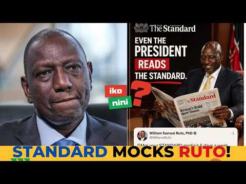 RUTO vs STANDARD! President Explodes as Newspaper Fires Back –Media Freedom or Political Propaganda?