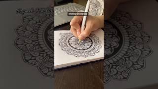 Mini Mandala tutorial #meditativemandalaart #mandalaart #drawing