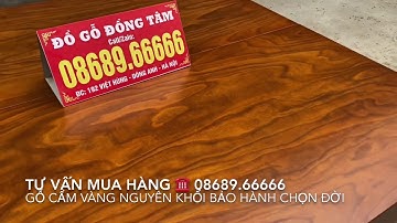 Sập Chiếu Ngựa Gỗ Cẩm Vàng Nguyên Khối 100% kt: 2m2 x 2m4 x 16cm ☎️ 08689.66666