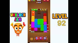 Unblock Jam Level 92 Walkthrough Solution