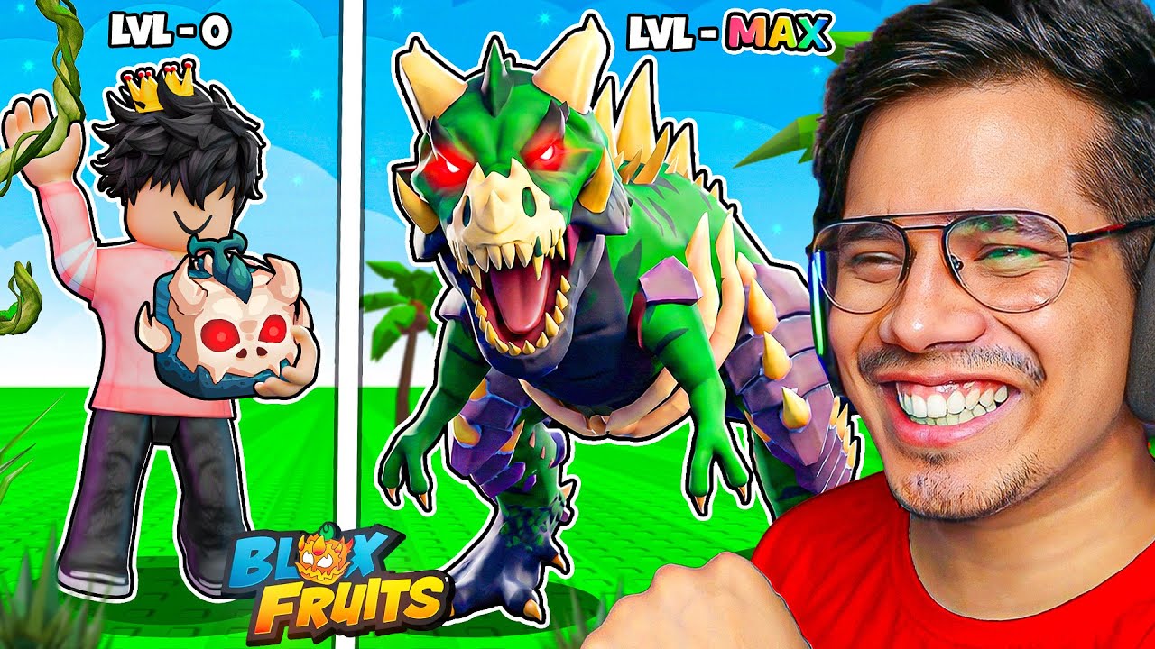 NOOB TO PRO WITH T-REX FRUIT IN BLOX FRUITS | Roblox 😱