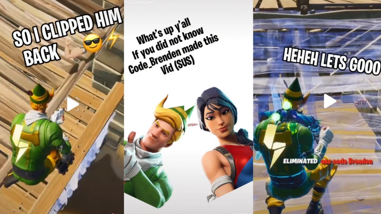 Paid back my friend code_brenden in Fortnite