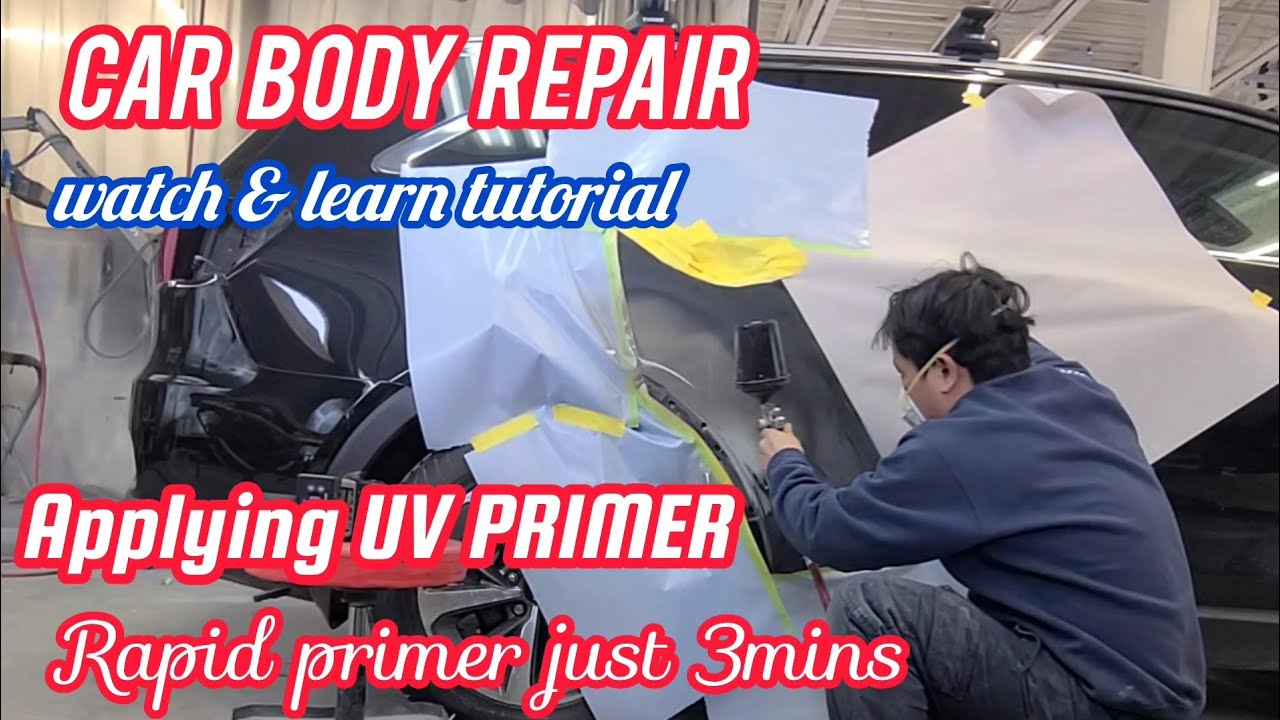 how to prepare Car for  painting? my job for today.Car body Repair Denting and painting 