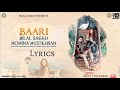 Baari lyrics  bilal saeed and momina mustehsan  full lyrics song 2019