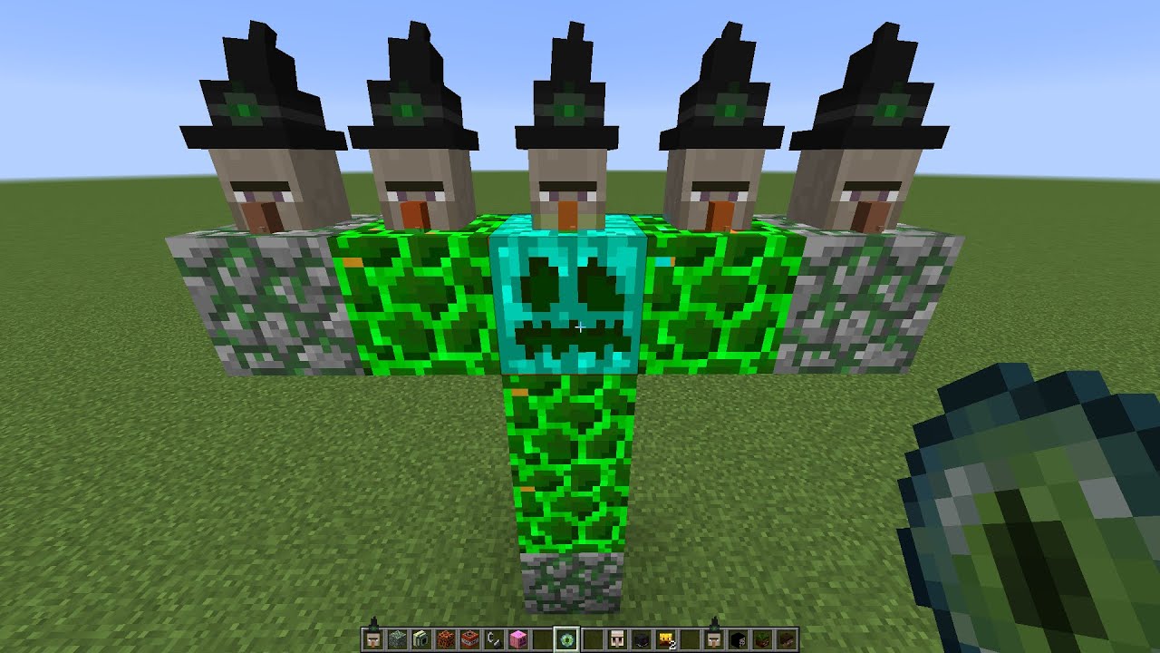 what if you create a MULTI WITCH GOLEM in MINECRAFT - YouTube