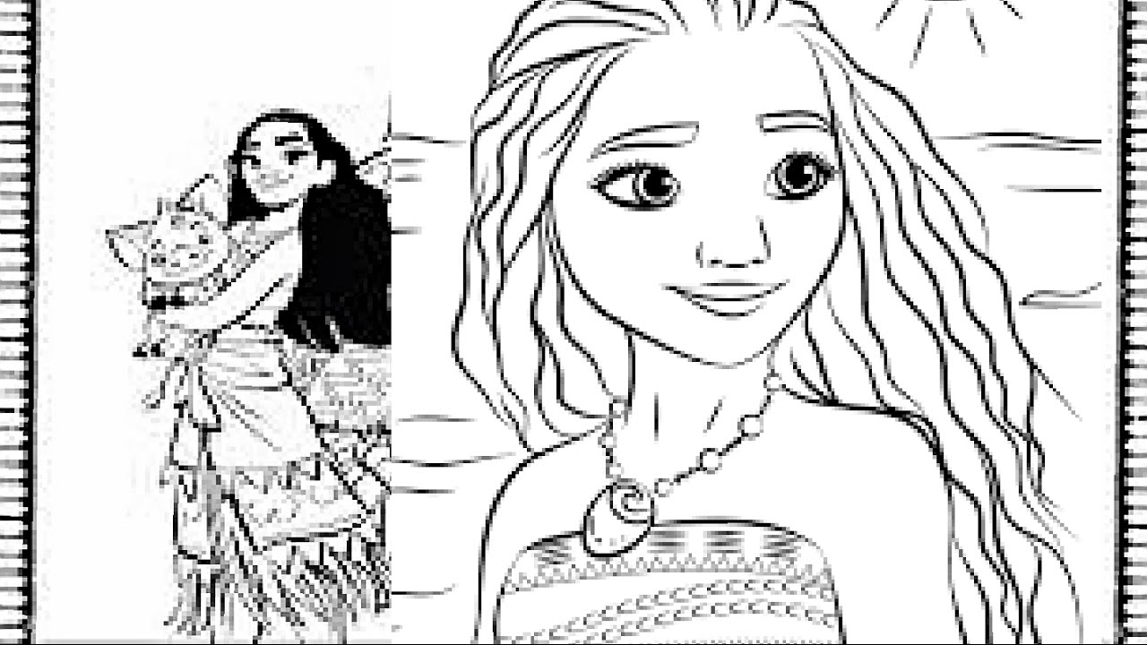 Download Coloring Book Moana Coloring Pages