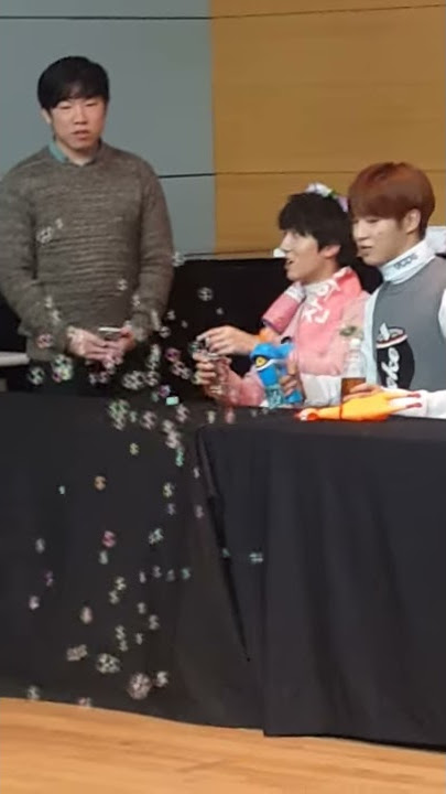 161112 SF9 대구 팬사인회 - 비눗방울 찬희, 다원, 인성