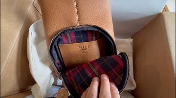 Full Grain Leather Sling Bag Unboxing | Zip Around Sling First Impressions | Vegetable Tanned