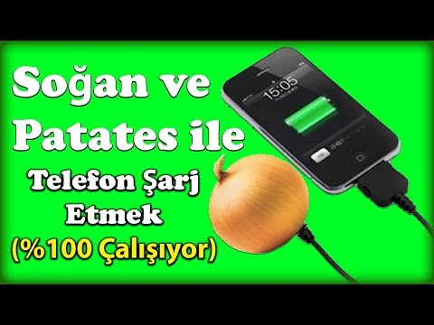 Patates Soğan ile Telefon Şarj Etme (Çok Basit)