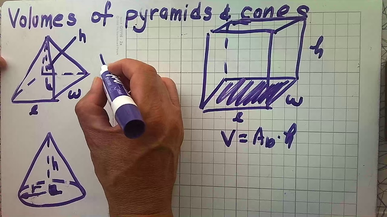 volume of prisms and cones YouTube