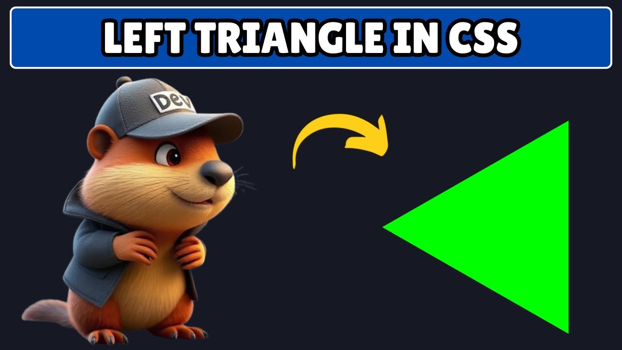 How to Create Left Triangle in HTML and CSS - YouTube
