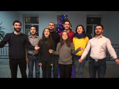 სტუდენტების კურიოზები ქართული უნივერსიტეტის საახალწლო გადაღებიდან