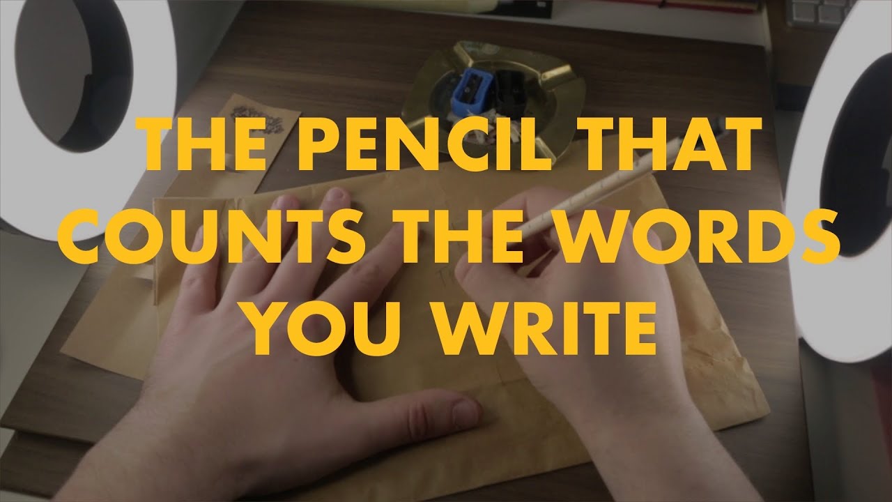 The Pencil that counts the words you write!