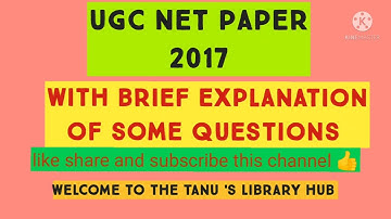 UGC Net library science paper 2017 #ugcnet Part 1 @tanu