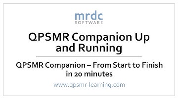 QPSMR from start to finish in less than 20 minutes