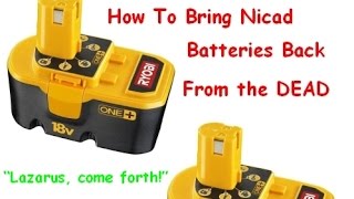 How to Bring NICAD Drill Batteries Back to Life & Make Them Charge Again  Ryobi