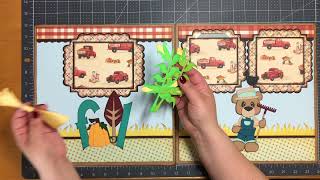 Full Fall, 2 Page Scrapbook Layout News