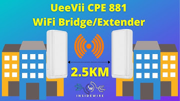 Connect two building up to 2.5km apart for less than $80 | UeeVii CPE 881 | WiFi Bridge Extender