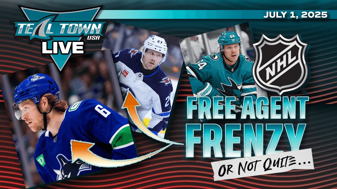 2025 NHL Free Agent "Frenzy" (or Not Quite) Live Reaction - 7/1/2025 - Teal Town USA Live