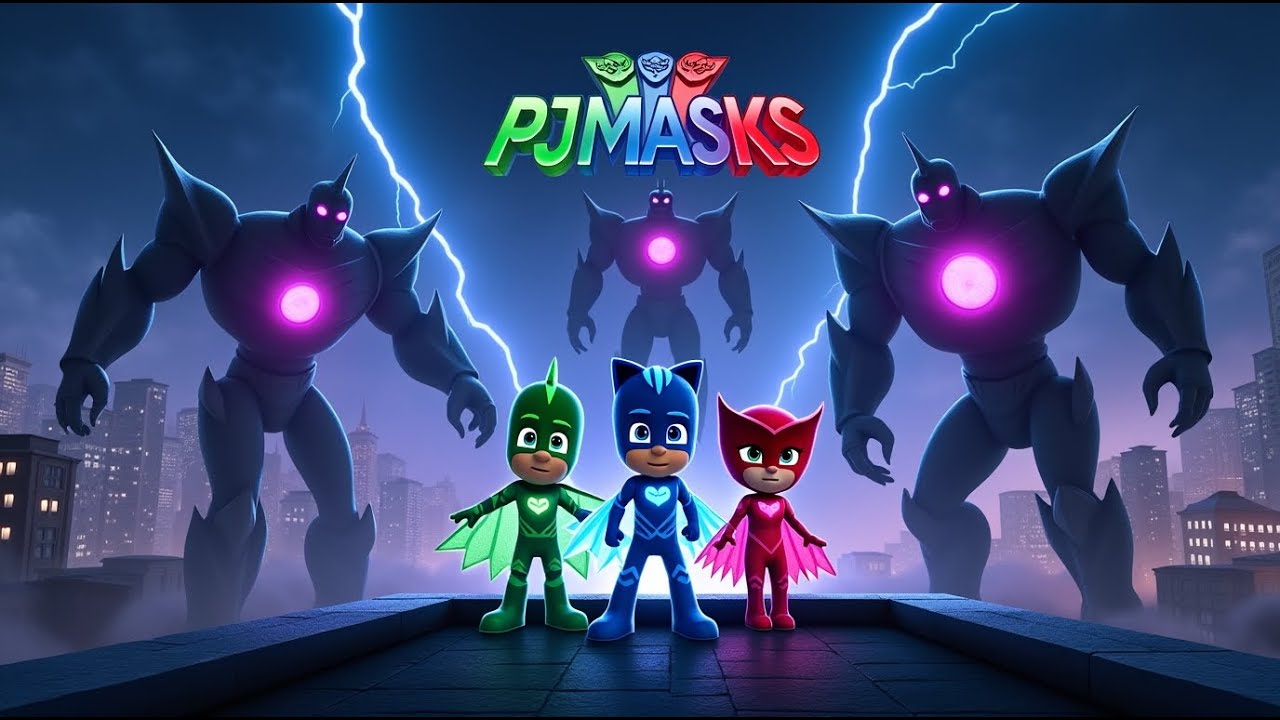 PJ Masks and the Rise of the Shadow Bots | Teamwork & friendship Story