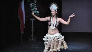 Danza tradicional de Rapa Nui, con Mahani Teave, en Guatemala.