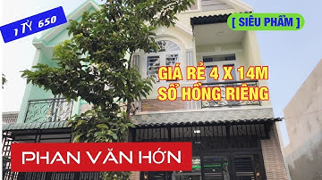 Bán nhà cuối Phan Văn Hớn Hóc Môn 4x14m giá rẻ 1.65 tỷ