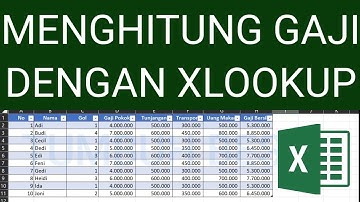 Menghitung Gaji Pegawai dengan Golongan yang Berbeda Menggunakan Excel dgn Rumus XLOOKUP & TABEL