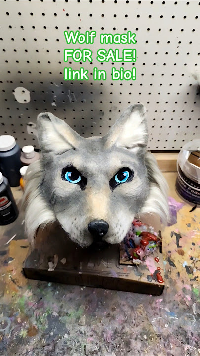 Wolf mask for sale! #furry #antizoo #dinomask #fursuiters #therian