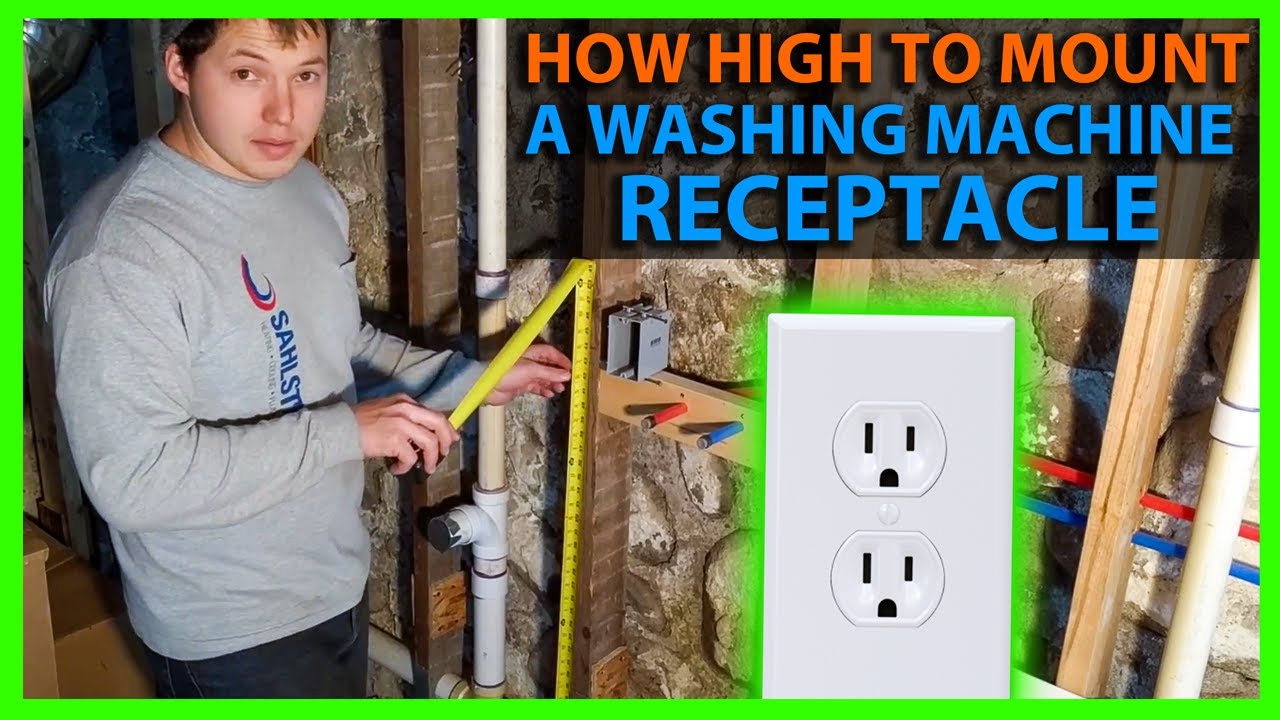 How High Should I Mount a Washer Outlet or Receptacle ... electrical wiring wall receptacle 