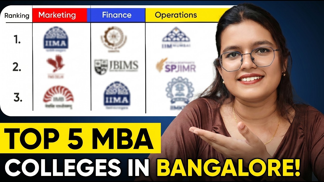 Top 5 MBA Colleges in Bangalore 2026 | Best for Marketing,Finance & Operations | Ranking & Placement