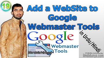 How to Add a Website to  Google  Webmaster Tools | Urdu/Hindi