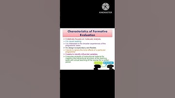 Characteristics of Formative Evaluation#B.Ed notes# iite