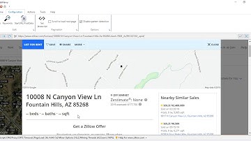 How to perform Keyword scraping of property addresses in Zillow and obtain corresponding data