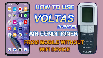 How to connect voltas inverter ac with mobile in english