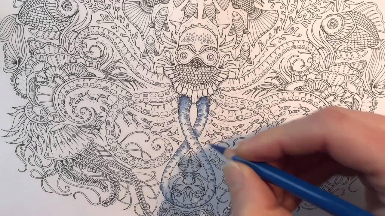 Download Lost Ocean Coloring Book Page 3 Part 1 The Octopus Youtube