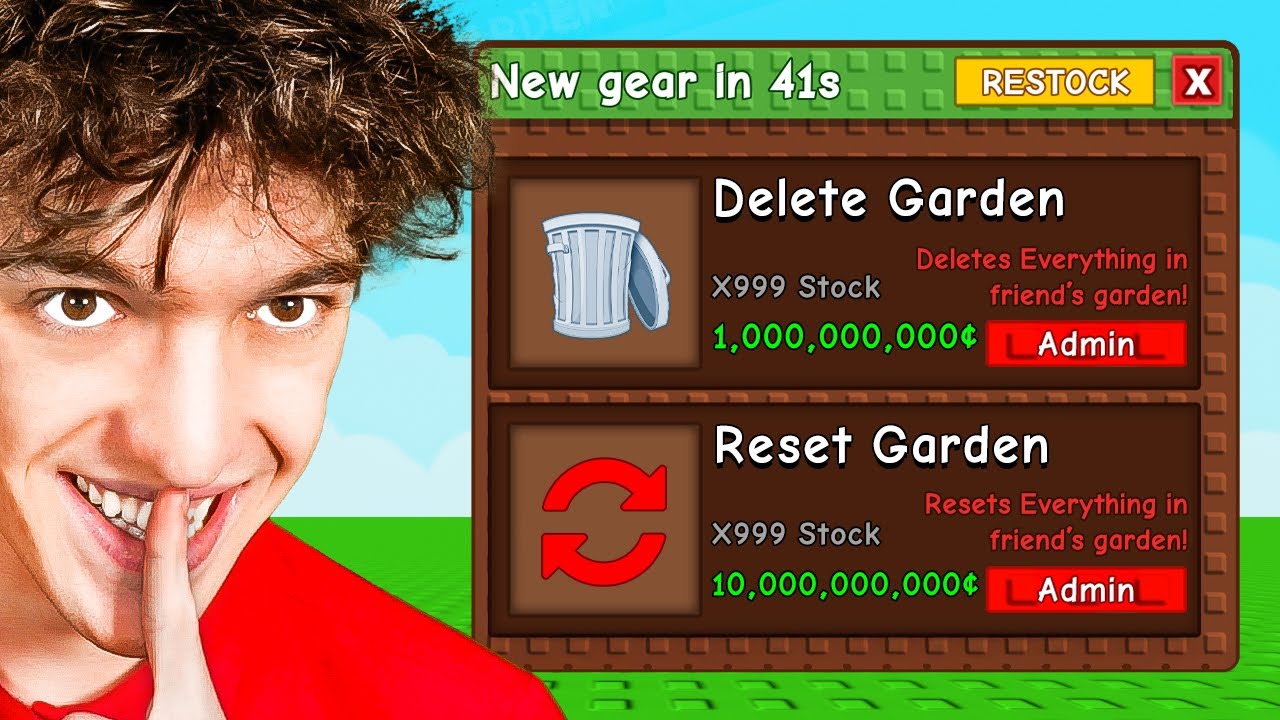 I TROLLED Youtubers in Grow A Garden Until They RAGE Quit!