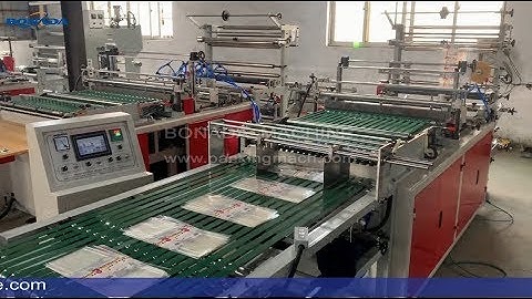 RQL-800 Side sealing bag making machine With Automaitc Conveyor