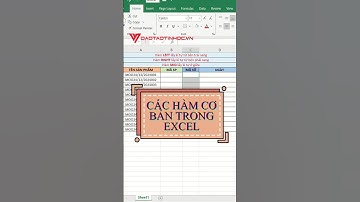 Các hàm cơ bản trong Excel các bạn nên biết #reels #excel #tinhocvanphong #exceltips #exceltricks