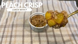 Single Serve Peach Crisp