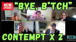 COURT UPDATE: Potty Mouth Pro Se Earns CONTEMPT x TWO * Judge Hands Down 93 DAYS Behind Bars