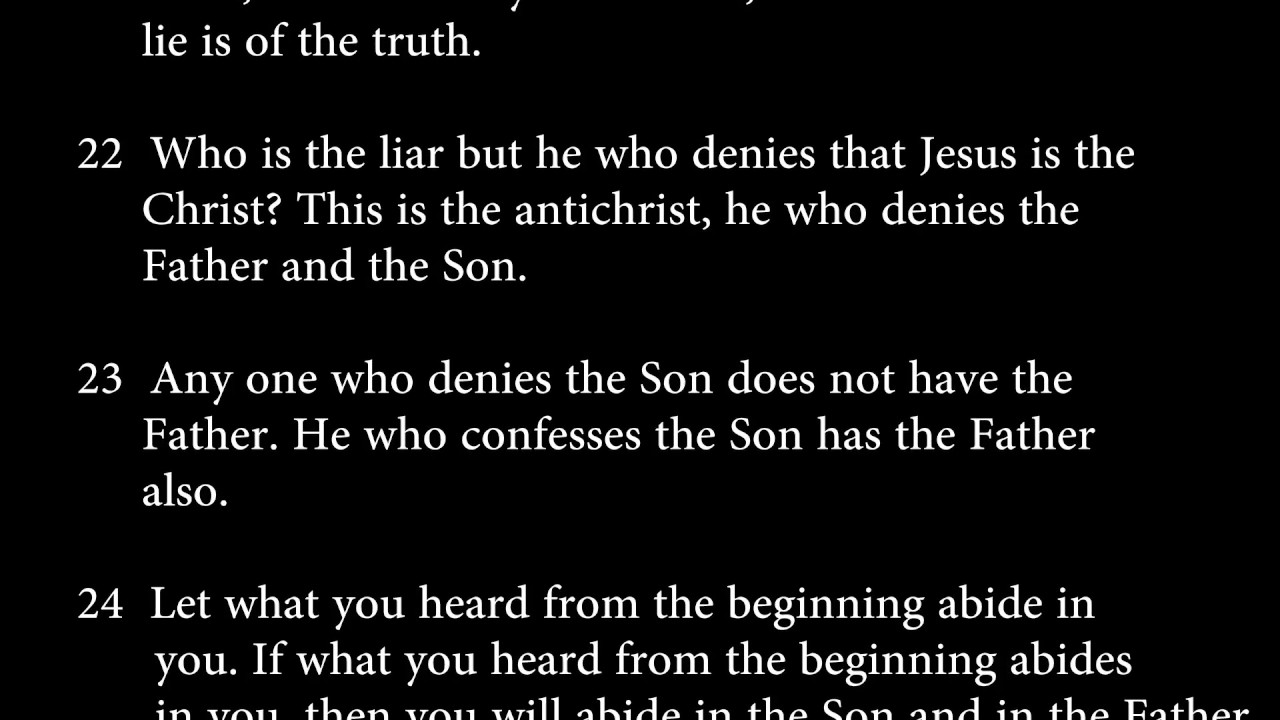 1 john 2:18-25 - YouTube