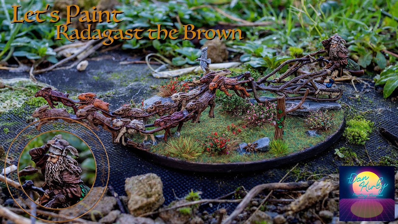 Let's Paint Radagast the Brown on Sleigh ( Games resin