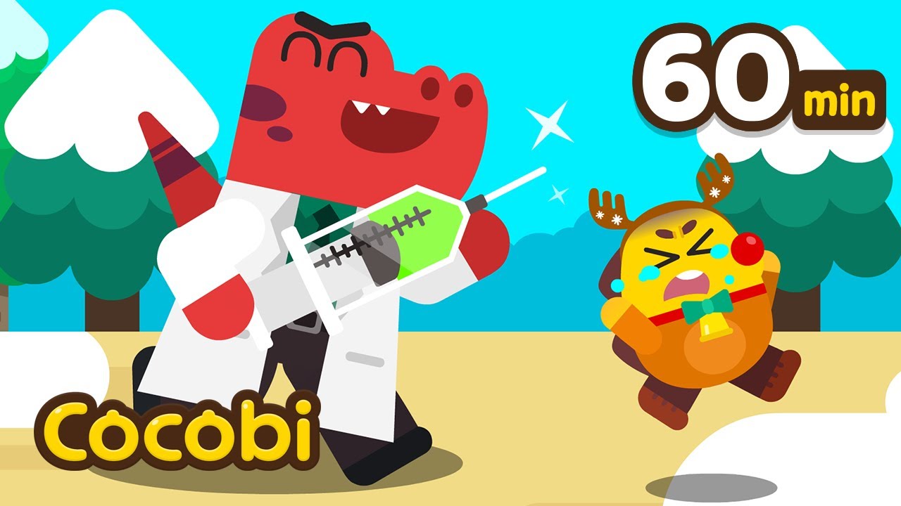 Rudolph the Red Nosed Reindeer Goes to See Doctor! 🎅+ and More | Chirstmas Songs for Kids | Cocobi