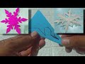 Snowflake pola dekorasi //easy decorative paper chain ideas//DIY paper cutting decorations