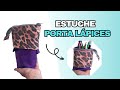 📍Como hacer un ESTUCHE PORTALÁPICES ✏️ Moldes gratis PDF 📐