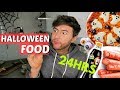I ONLY Ate HALLOWEEN Food For 24 HRS