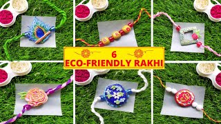 6 eco-friendly rakhi /rakshabandhan 2021/handmade rakhi /designer rakhi/clay rakhi / rakhi2021