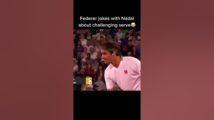 Federer jokes with Nadal about challenging serve 😂😂#tennis#nadal#federer#shorts...