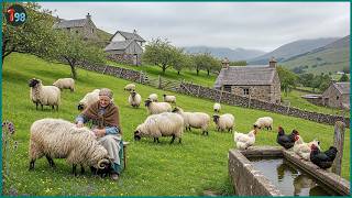 Peaceful Countryside Life In Scotland  Sheep Farming Fruit Harvesting  Simple Living